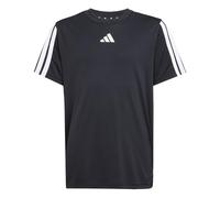 adidas Jungen Train Essentials 3-Stripes Shirt, Black/White, 5-6 Years