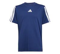 adidas Jungen Train Essentials 3-Stripes Shirt, Dark Blue/White, 15-16 Years