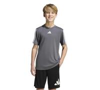 Adidas T-Shirt 3 Streifen Jungen GREFIV/WHITE 164 GREFIV/WHITE
