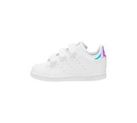 adidas Jungen Unisex Kinder Stan Smith CF Sneaker, Cloud White/Cloud White/Silver Metallic, 25 EU