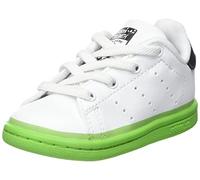 adidas Jungen Unisex Kinder Stan Smith EL Sneaker, Cloud White Team Semi Solar Green Core Black, 27 EU