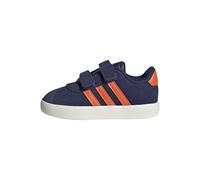 adidas Jungen Unisex Kinder VL Court 3.0 Shoes Infants Schuhe, Dark Blue/Impact orange/Gold met, 21.5 EU