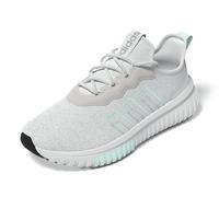 adidas Kaptir Flow 2.0 Damen-Sneaker, Weiß/Semi Flash Aqua/Silber Metallic, 41 EU