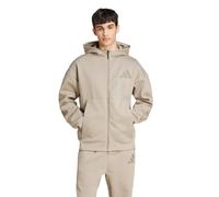 adidas Kapuzenpullover Z.N.E. Zip-Hoodie (Baumwolle/Polyester) beige Herren, Größe L