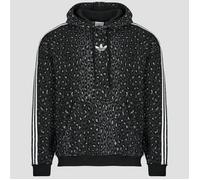 adidas Kapuzensweaters Leo All Over Print Loose Hoodie in Schwarz EU M
