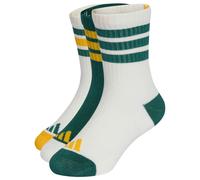 adidas - Kid's 3-Stripes Concept Crew 3-Pack - Multifunktionssocken, Gr. 28-30, weiß (OffWhite/CollegiateGreen/OffWhite)