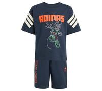 adidas - Kid's Adidas Disney Mickey Mouse T-Shirt Set - T-Shirt, Gr. 98, blau (AuroraInk/OffWhite/ImpactOrange)