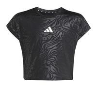 ADIDAS Kinder Shirt All Sports Animal Print Crop (JM3912) 128 BLACK/WHITE