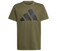 adidas - Kid's Bold Tee 160 - T-Shirt, Gr. 128, oliv (OliveStrata/Black)