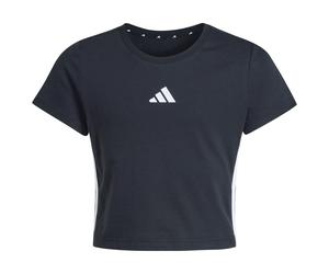 adidas - Kid's Essentials Crop - T-Shirt, Gr. 140, blau (Black/White)