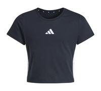 adidas - Kid's Essentials Crop - T-Shirt, Gr. 164, blau (Black/White)