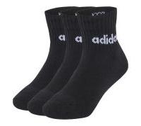 adidas Kids LIN ANK-3er Pack Socken Mädchen|Jungen schwarz 28