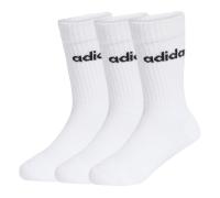 adidas Kids LIN Crew 3er Pack Socken Mädchen|Jungen weiß 34