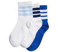 adidas - Kid's Ribbed Socks 3-Pack - Multifunktionssocken, Gr. 25-27 25-27 - KL, weiß (White/White/TeamRoyalBlue)