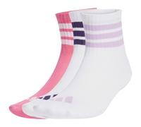adidas - Kid's Ribbed Socks 3-Pack - Multifunktionssocken, Gr. 28-30 28-30 - KXL, weiß (White/White/PinkFusion)