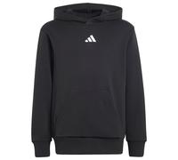 adidas - Kid's Small Logo Fleece Hoodie 225 - Hoodie, Gr. 128, schwarz/grau (Black/White)