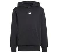 adidas - Kid's Small Logo Fleece Hoodie 225 - Hoodie, Gr. 152, schwarz/grau (Black/White)