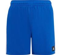Adidas Kinder 3-Streifen Badeshort Badehose blau-weiß 128