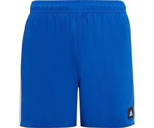 Adidas Kinder 3-Streifen Badeshort Badehose blau-weiß 140
