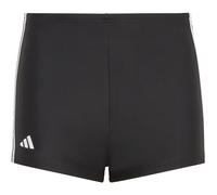 Adidas Kinder 3 Streifen Boxer Badehose Badeshort schwarz-weiß 176