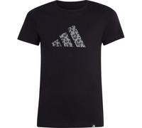 adidas Kinder Animal Print T-Shirt (Größe 128, schwarz)
