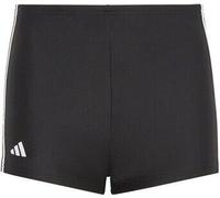 adidas Jungen Classic 3-Stripes Swim Boxers, Black / White, 11-12 Years