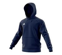 adidas Kinder Core 18 Hoodie, Blau (Dark Blue/White), 140