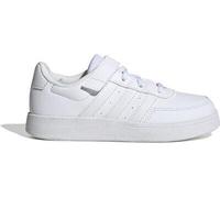 adidas Breaknet Lifestyle Court Elastic Lace and Top Strap Shoes Sneaker, FTWR White/FTWR White/Grey one, 32 EU