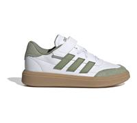 ADIDAS Kinder Freizeitschuhe Courtblock (ID6504) 31 ½ FTWWHT/TENGRN/GUM3