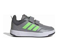 Sneaker ADIDAS SPORTSWEAR "TENSAUR SPORT 3.0 CF K", Damen, Gr. 35, grau three, lime burst, grau five, Synthetik, Textil, Schuhe Sneaker, mit Klettverschluss, für Kinder & Jugendliche (16178828-35) gra