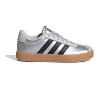 Adidas Kinder Sneaker VL Court 3.0 K Silber Metallic/Schwarz/Grau Größe 38