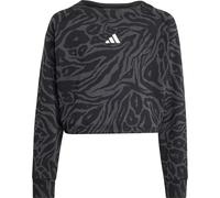 adidas Kinder Future Icons Cropped Pullover (Größe 170, schwarz)