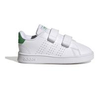 ADIDAS Kinder Halbschuhe Advantage Lifestyle Court Two Hook-and-Loop (GW6500) 25 FTWWHT/GREEN/CBLACK