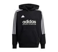 Adidas Kinder Hot Fleece Kapuzenpullover, Black/White, 128