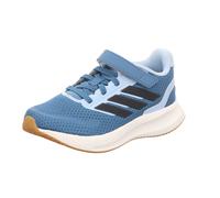 adidas Kinder-Jungen-Sneaker-Slipper-Klettschuh RUNFALCON 5 EL C Blau-Schwarz-Weiß 33
