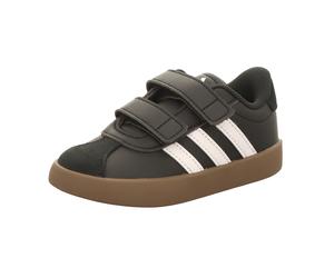 adidas Kinder-Jungen-Sneaker-Slipper-Klettschuh VL COURT 3.0 CF I Schwarz-Weiß 26
