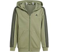 ADIDAS Kinder Kapuzensweat Essentials 3-Streifen Fleece (IX9536) 140 TENGRN/BLACK