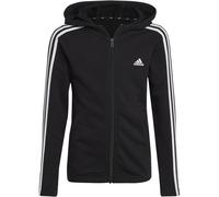 adidas Sweatjacke 3 STRIPES Reißverschluss,Taschen Kinder, schwarz, 140 black-white