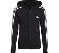 adidas Sweatjacke 3 STRIPES Reißverschluss,Taschen Kinder, schwarz, 152 black-white