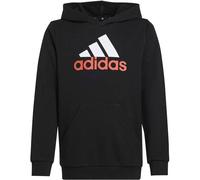 Kapuzensweatshirt ADIDAS SPORTSWEAR "U BL 2 HOODIE" Gr. 128, rot (black, bright red) Kinder Sweatshirts (14566752-128) black, bright red