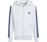 adidas J 3 STRIPES FL FZ HD Kinder-Sweatjacke, grau, größe 164