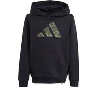 Kapuzensweatshirt ADIDAS SPORTSWEAR "J CAMO HD", Kinder, Gr. 152, schwarz, Obermaterial: 70% Baumwolle, 30% Polyester, sportlich, Sweatshirts (12178701-152) schwarz