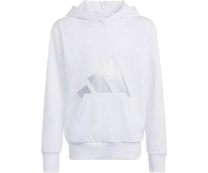 ADIDAS Kinder Kapuzensweat Seasonal Essentials Glam Cotton Kids (JC7504) 164 WHITE/SILVMT