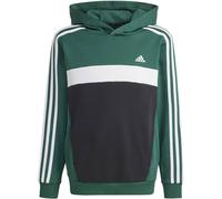 ADIDAS Kinder Kapuzensweat Tiberio 3-Streifen Colorblock Kids (IY1786) 128 CGREEN/BLACK/WHITE