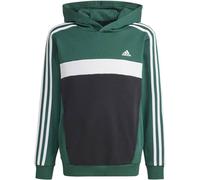 ADIDAS Kinder Kapuzensweat Tiberio 3-Streifen Colorblock Kids (IY1786) 140 CGREEN/BLACK/WHITE