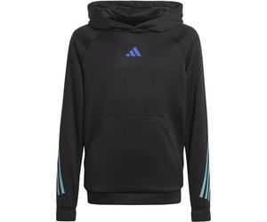 ADIDAS Kinder Kapuzensweat U TI HOODIE (HR5926) 128 BLACK/WHITE/SELUFU/LU