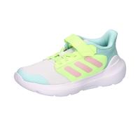 adidas TENSAUR Run 3.0 Shoes Children Laufschuhe, Cloud White/Clear Pink/Hi-Res Yellow, 30.5 EU