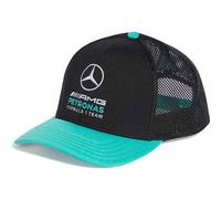 Adidas Mercedes-amg Petronas F1 Team Dna Flatbrim Kappe 51 cm Black / Semi Mint Rush