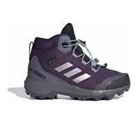 Wanderschuh ADIDAS TERREX "TERREX MID GORE-TEX", Kinder, Gr. 40, silber (aurora plum, silber metallic, semi flash aqua), Synthetik, Textil, Schuhe, wasserdicht (69075663-40) aurora plum, silber metall