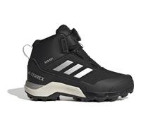 adidas Kinder Wanderschuhe TERREX Winter Mid BOA RAIN.RDY wasserabweisend – schwarz/silber – Gr. 35